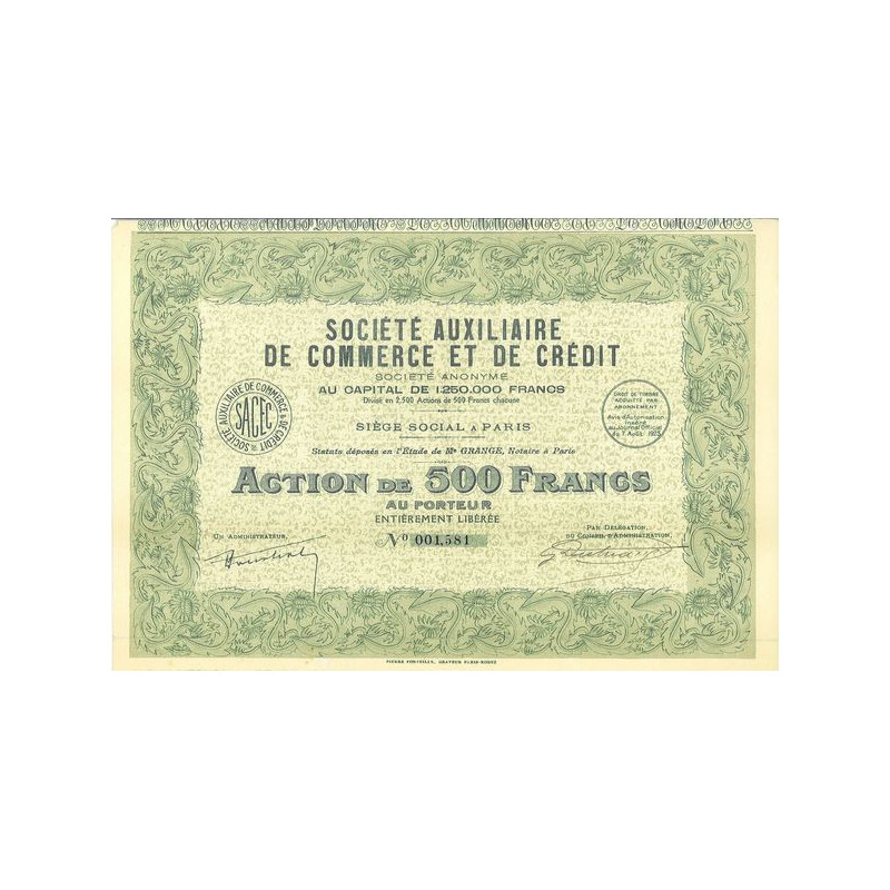 Société Auxiliaire de Commerce et de Crédit