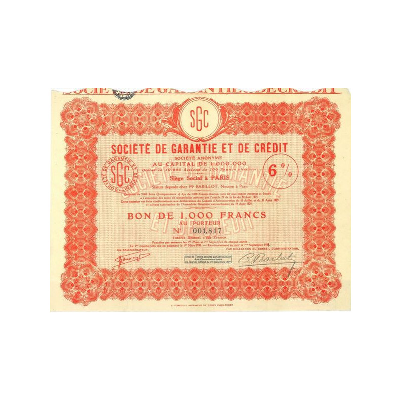 Société de Garantie et de Crédit