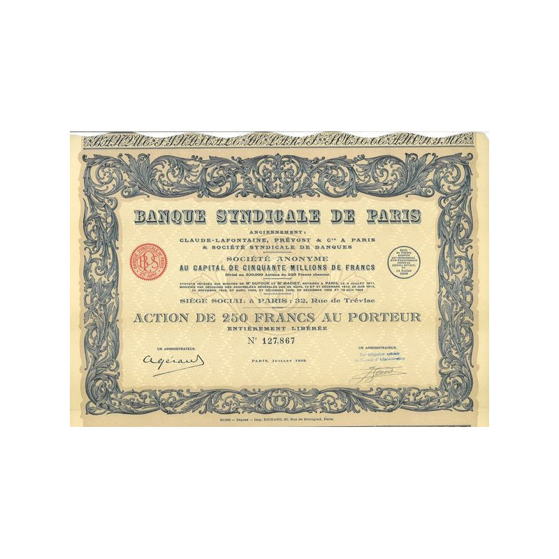 Banque Syndicale de Paris