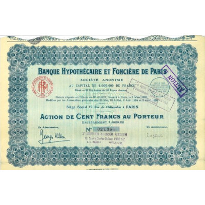 Banque Hypothécaire et Foncière de Paris (Act)