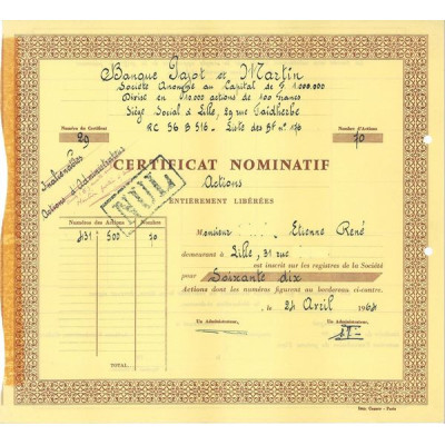 Banque Pajot et Martin