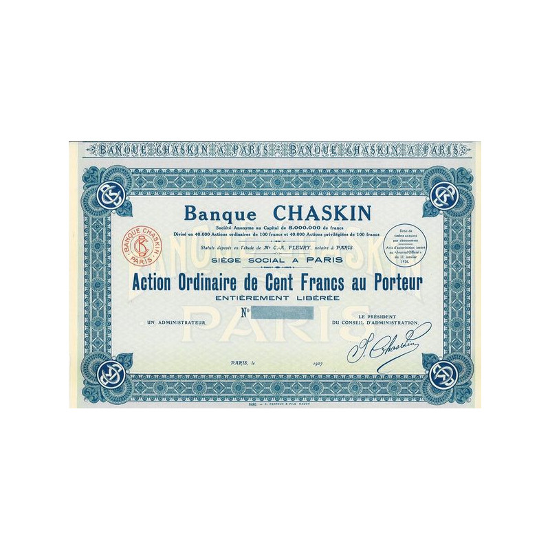 Banque Chaskin (blanquette)