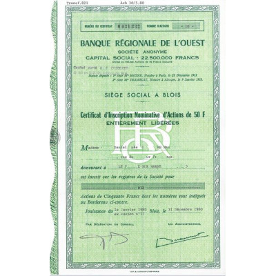 Banque Régionale de l'Ouest