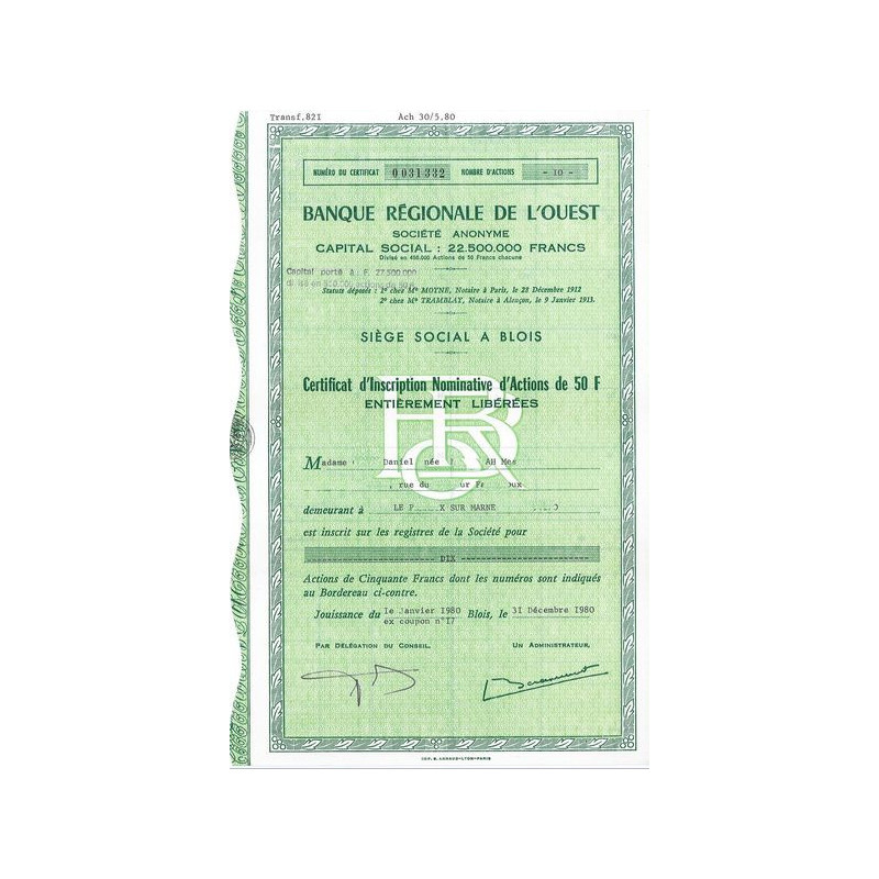 Banque Régionale de l'Ouest