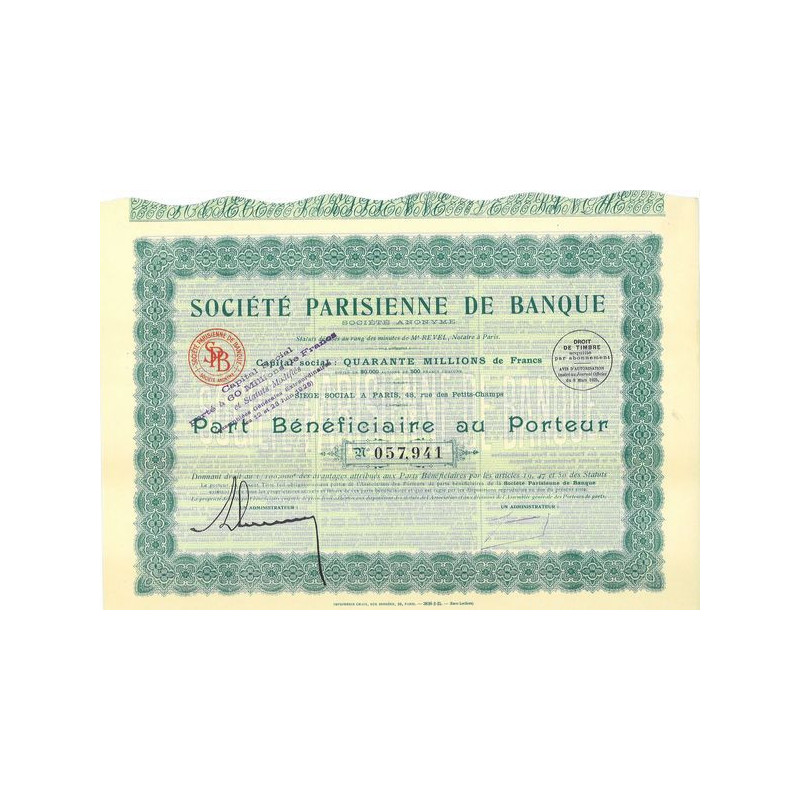 Société Parisienne de Banque (PB)