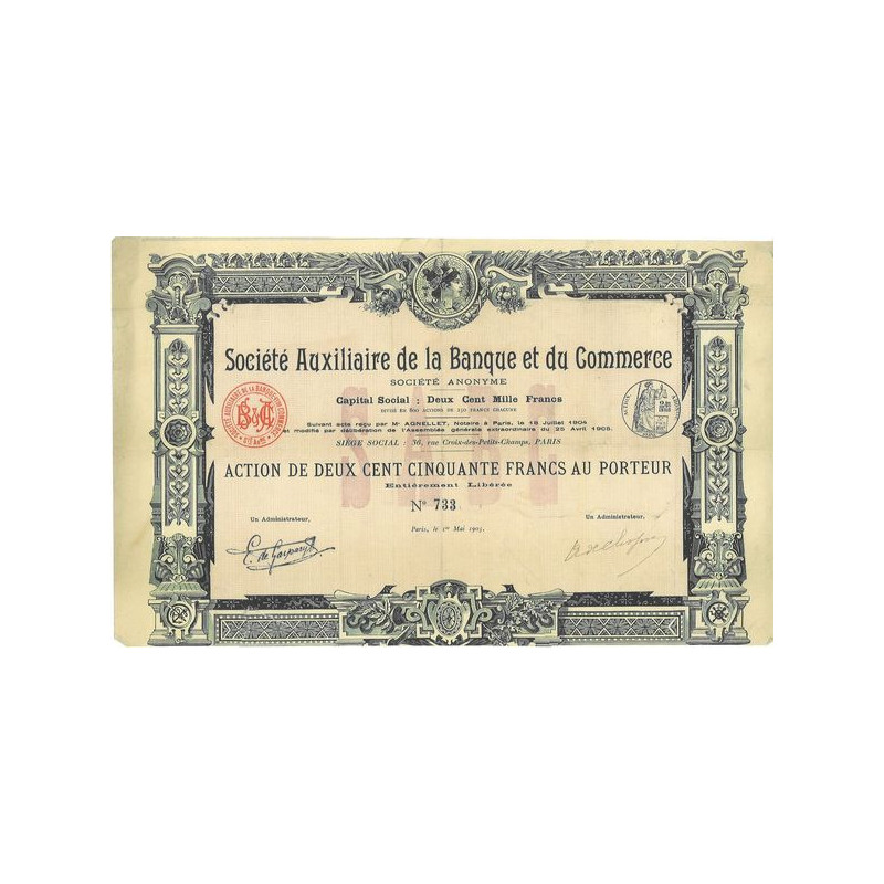 Société Auxiliaire de la Banque et du Commerce