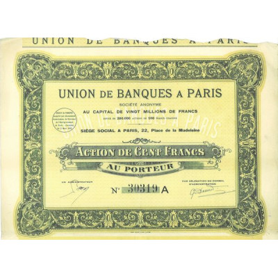 Union de Banques à Paris