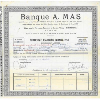 Banque A. Mas
