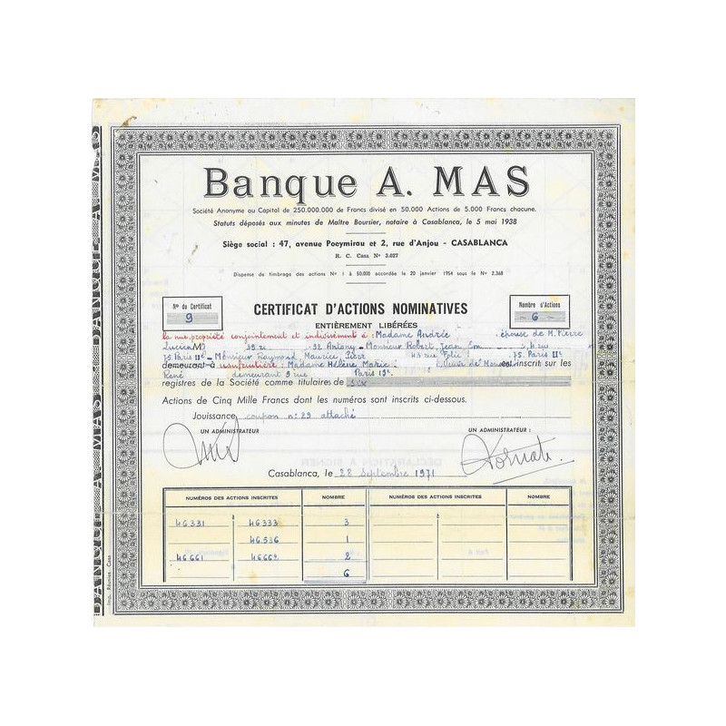 Banque A. Mas