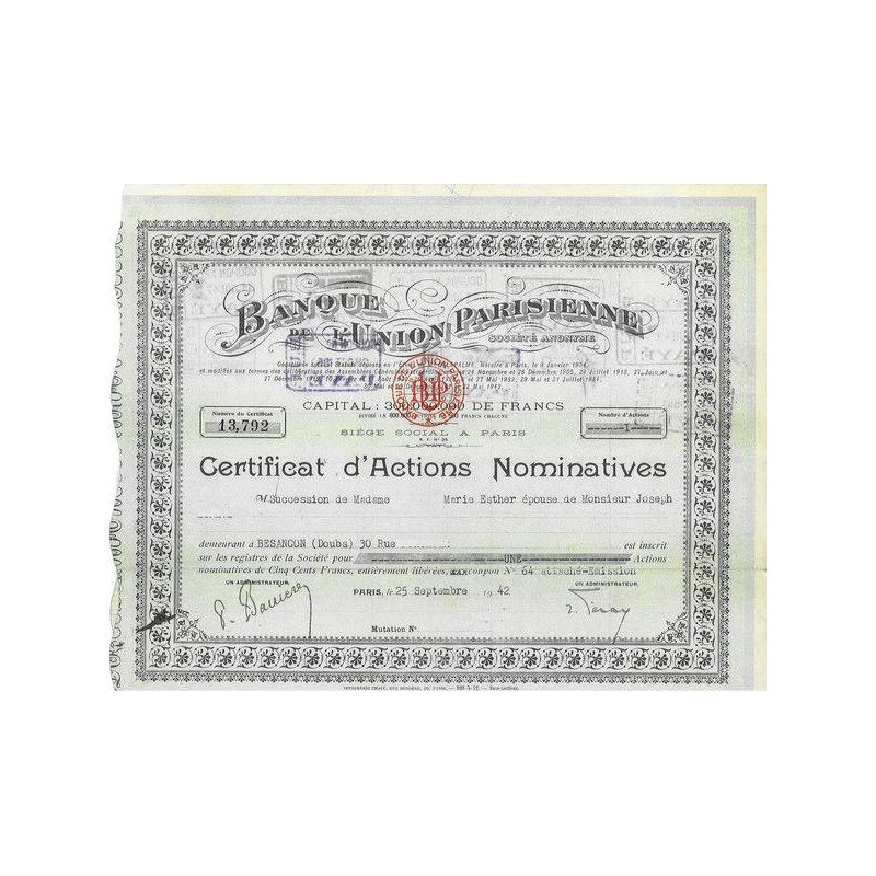 Banque de l'Union Parisienne