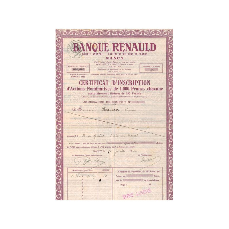 Banque Renauld