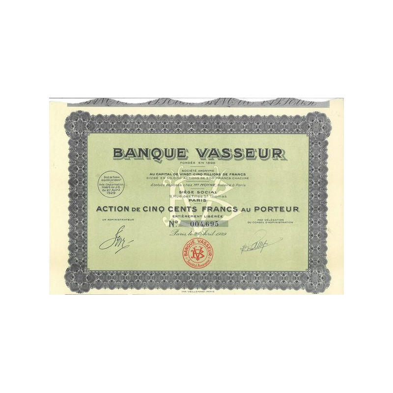 Banque Vasseur