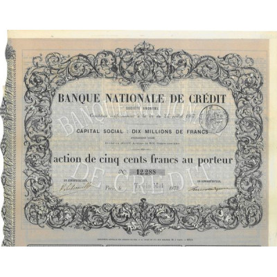 Banque Nationale de Crédit (1873)