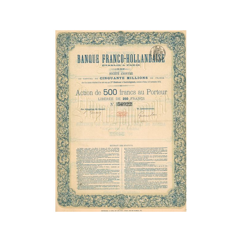 Banque Franco-Hollandaise