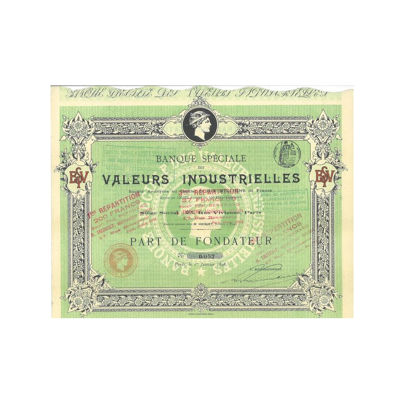 Banque Spéciale des Valeurs Industrielles