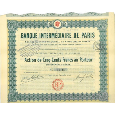Banque Intermédiaire de Paris (1923)