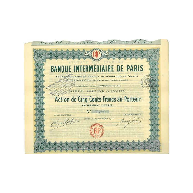 Banque Intermédiaire de Paris (1923)