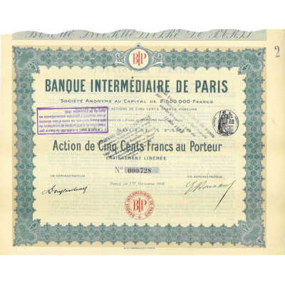 Banque Intermédiaire de Paris (1912)