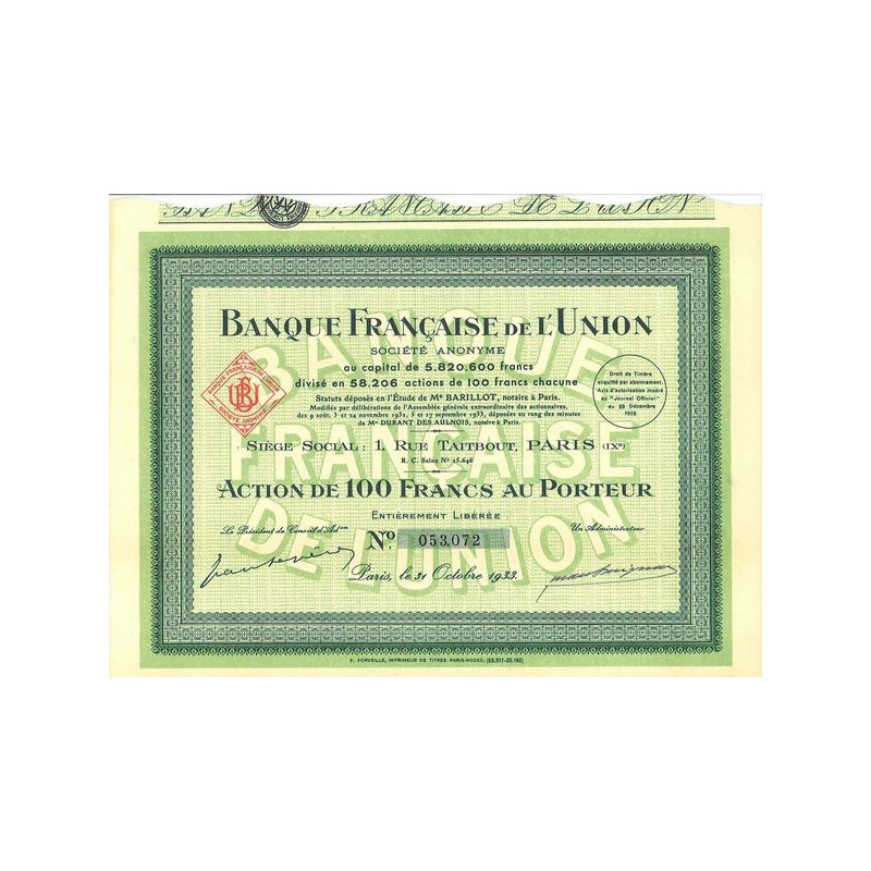 Banque Française de L'Union