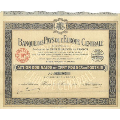 Banque des Pays de l'Europe Centrale