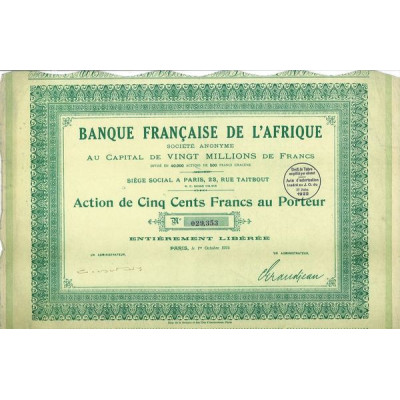 Banque Française de l'Afrique (1924)
