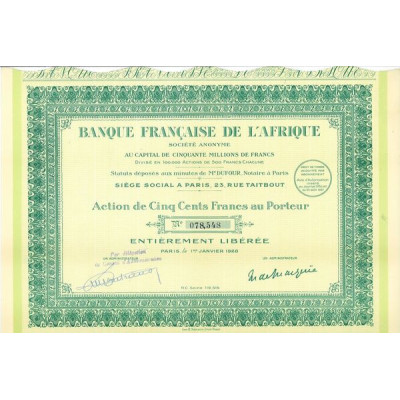 Banque Française de l'Afrique (1928)