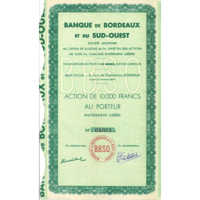 Banque de Bordeaux et du Sud-Ouest