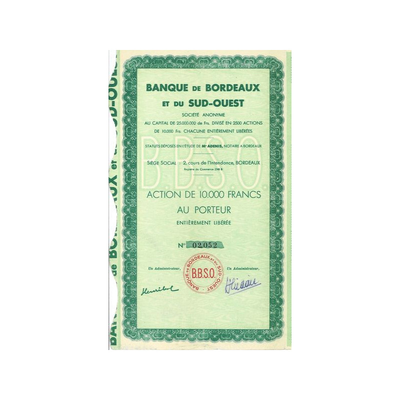 Banque de Bordeaux et du Sud-Ouest