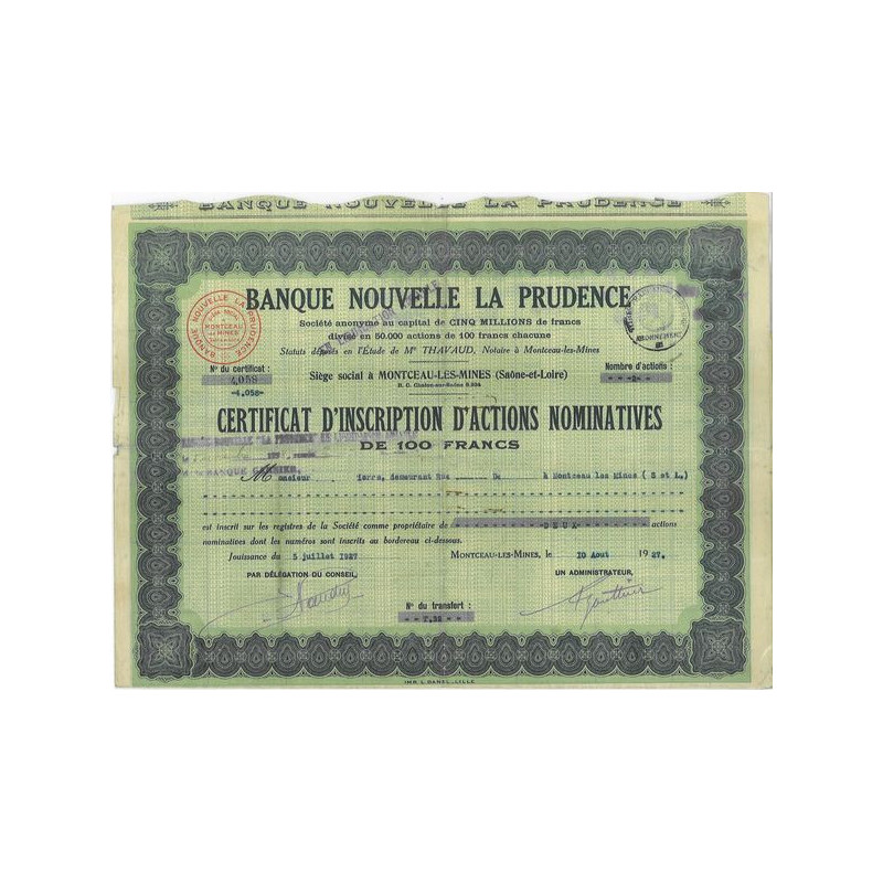 Banque Nouvelle La Prudence