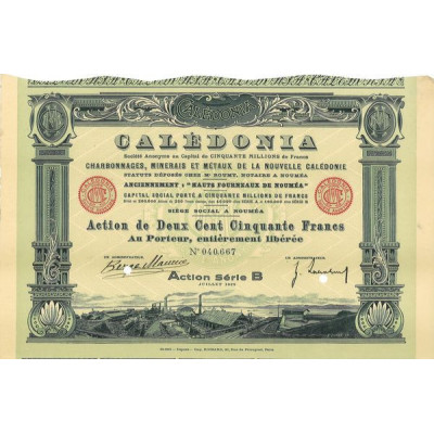 Calédonia - Charbonnages Minerais et Métaux de la Nouvelle Calédonie - Anc "Hauts Fourneaux de Nouméa"