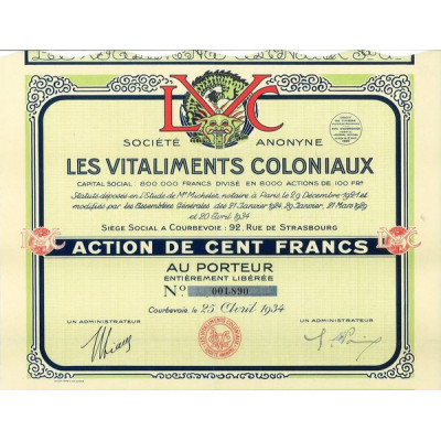 Société Anonyme Les Vitaliments Coloniaux