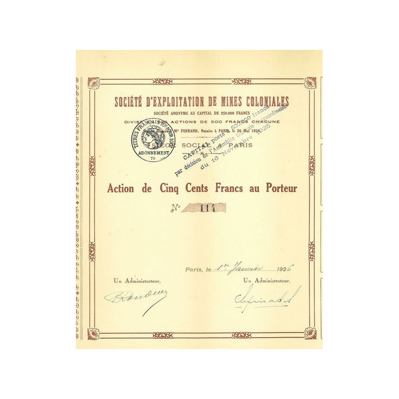 Société d'Exploitation des Mines Coloniales