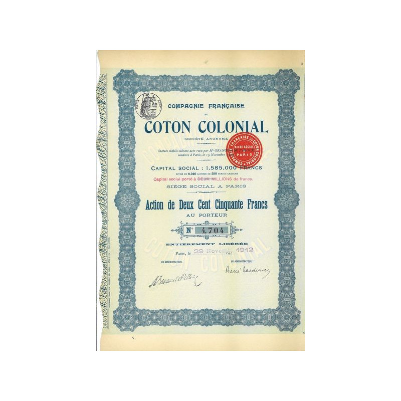 Compagnie Française de Coton Colonial