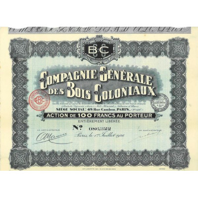 Compagnie Générale des Bois Coloniaux