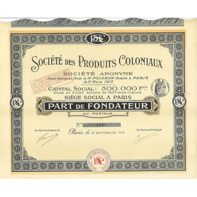 Société des Produits Coloniaux
