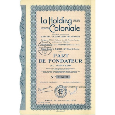 La Holding Coloniale (PF)