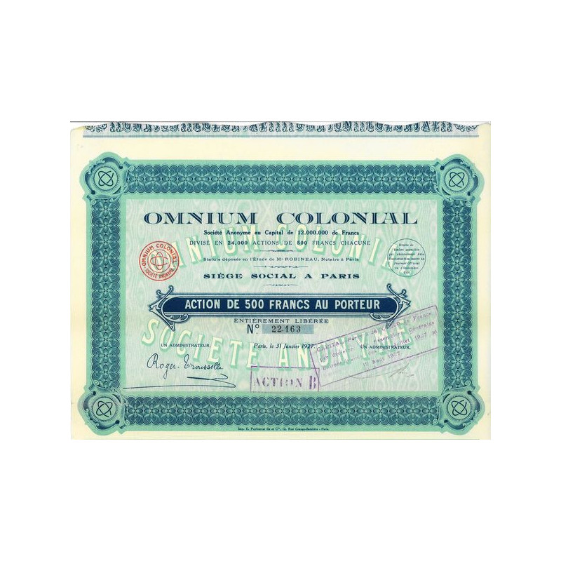 Omnium Colonial (Act 500 F B)