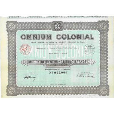 Omnium Colonial (Act 125 F)