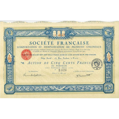 Société Française d'Importation et d'Exploitation de Produits Coloniaux