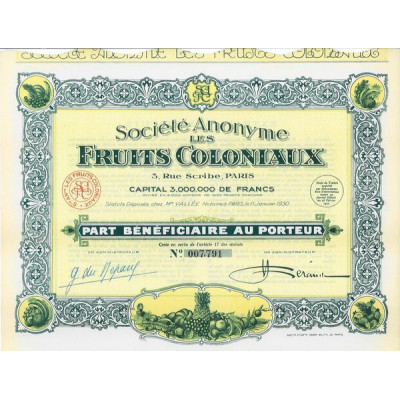 Société Anonyme des Fruits Coloniaux