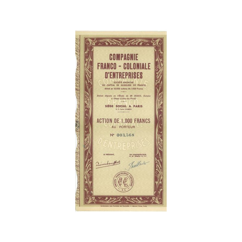Compagnie Franco-Coloniale d'Entreprises