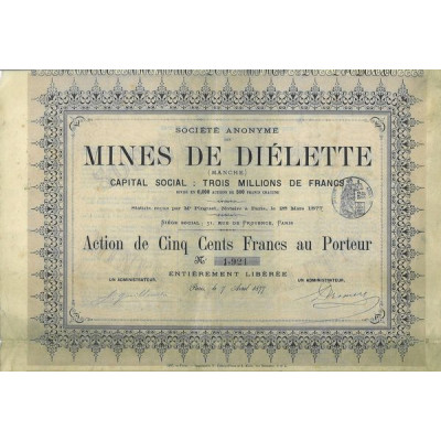 Société Anonyme des Mines de Diélette (Act 500 F)