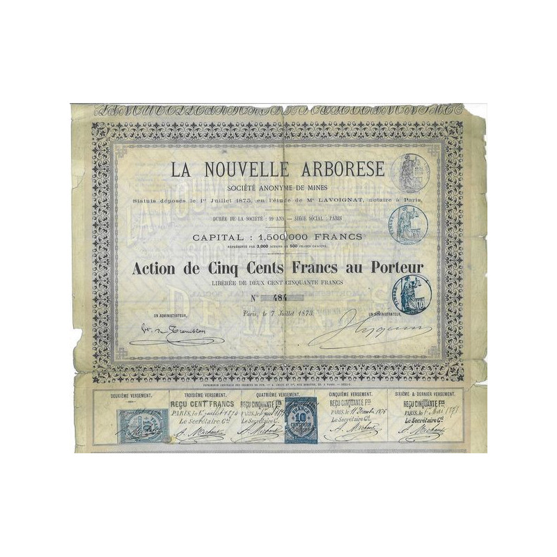 La Nouvelle Arborese - Société Anonyme de Mines