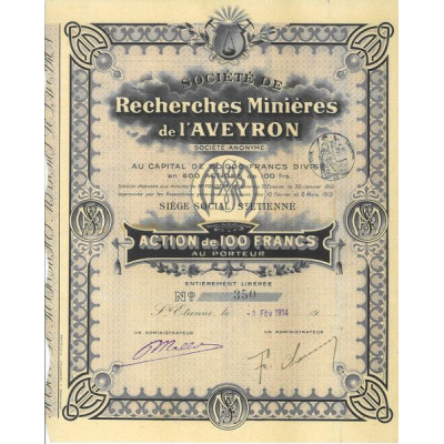 Société de Recherches Minières de l'Aveyron (Act)