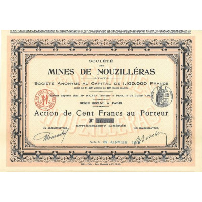 Société des Mines de Nouzilléras