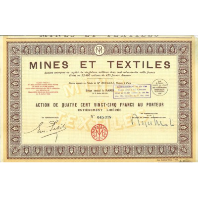 Mines et Textiles (Act 425 F)