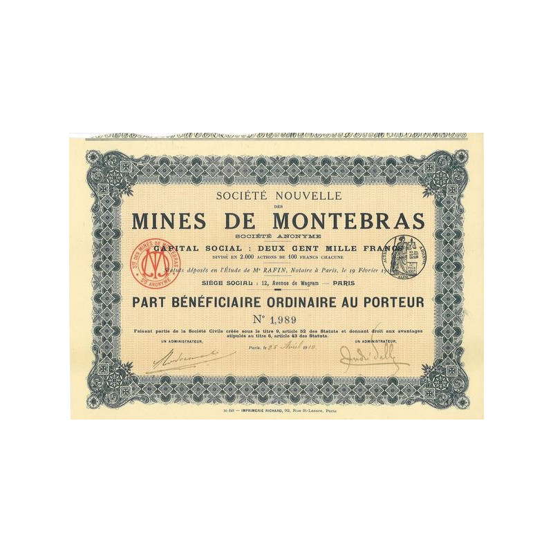 Société Nouvelle des Mines de Montebras