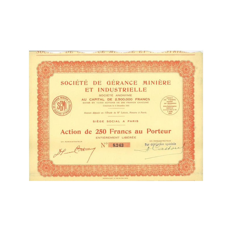 Société de Gérance Minière et Industrielle