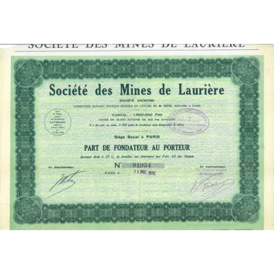 Société des Mines de Laurière (PF)
