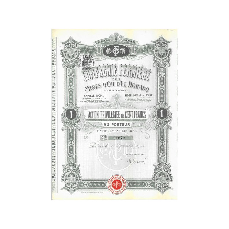 Compagnie Fermière des Mines d'Or d'El Dorado